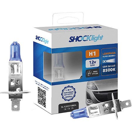 SHOCKLIGHT KIT LAMPADA SUPER BRANCA H1