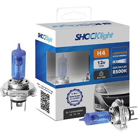 SHOCKLIGHT KIT LAMPADA SUPER BRANCA H4