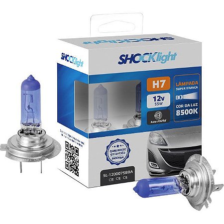 SHOCKLIGHT KIT LAMPADA SUPER BRANCA H7