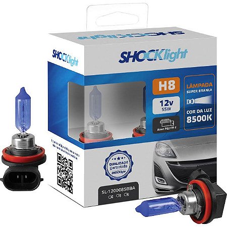 SHOCKLIGHT KIT LAMPADA SUPER BRANCA H8
