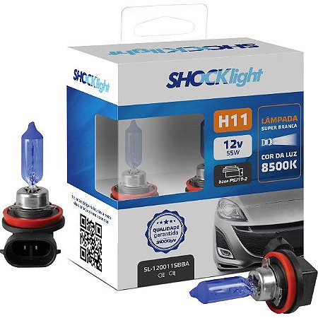 SHOCKLIGHT KIT LAMPADA SUPER BRANCA H11