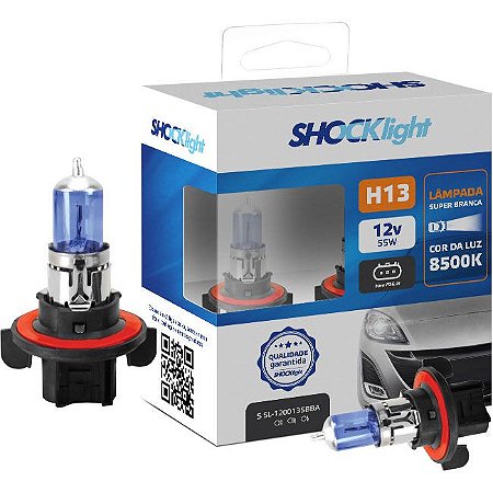 SHOCKLIGHT KIT LAMPADA SUPER BRANCA H13
