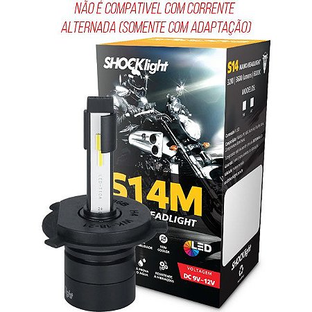 SHOCKLIGHT S14M NANO MOTO H4 6000K 12V 32W 3600LM