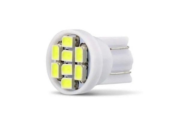 LAMPADA LED T10 8 LEDS 6000K 12V
