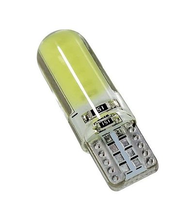 LAMPADA LED T10 COLB SILICONE 6000K 12V