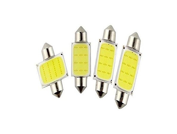 LAMPADA LED TORPEDO 39MM COLB 6000K 12V