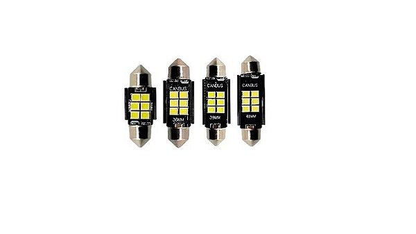 LAMPADA LED TORPEDO 36MM 6 LEDS 6000K 12-24V CANBUS