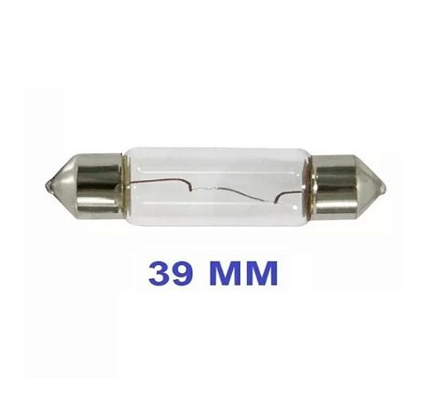 LAMPADA HALOGENA TORPEDO 39MM 3200K 10W 12V