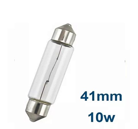 LAMPADA HALOGENA TORPEDO 41MM 3200K 10W 12V