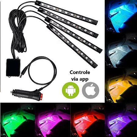 ZONA PE 7 CORES CONTROLE POR APP ANDROID IOS