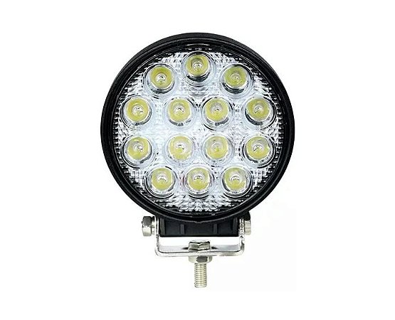 FAROL DE LED REDONDO 14 LEDS 6000K 42W 12-24V 11X2CM