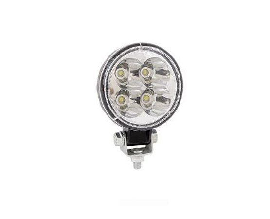 FAROL DE LED REDONDO 4 LEDS 6000K 18W 12-24V 8X8X2CM