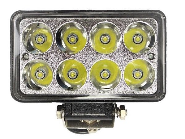 FAROL DE LED RETANGULAR 8 LEDS 6000K 24W 12-24V 15X9X6CM