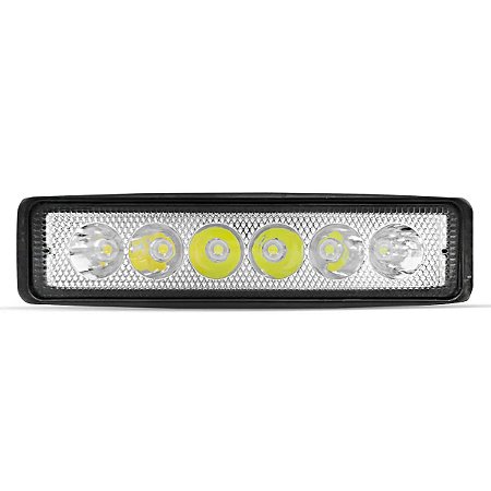 FAROL DE LED RETANGULAR 6 LEDS 6000K 18W 12-24V 14X4X3CM