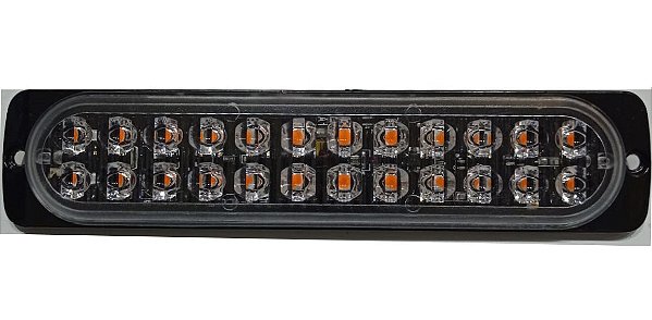 STROBO 24 LEDS BRANCO 16 EFEITOS 12-24V