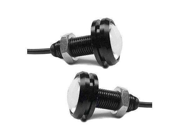 STROBO OLHO DE AGUIA 23MM BRANCO 12V