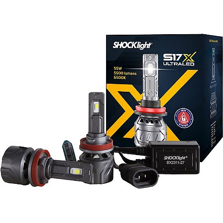 SHOCKLIGHT ULTRALED S17X H11 6500K 12V 40W 5500LM CANBUS