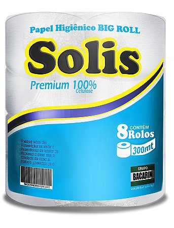 Papel Higienico Solis Premium 8x300 Luxo