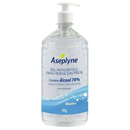 Álcool Gel Aseplyne 70% com válvula Pump 1kg