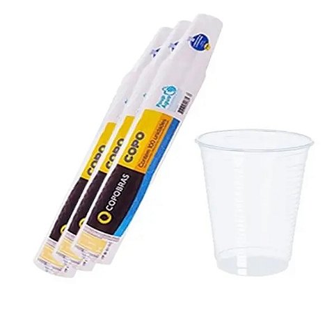 Copo Descartavel 180ml PP Pacote Com 100 Unidades Copobras