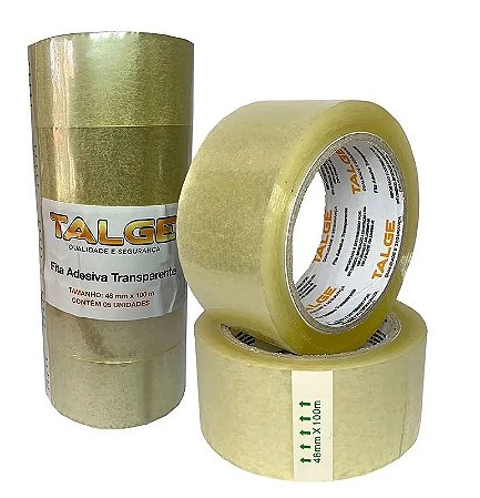 Fita Adesiva Transparente 48mm x 100m Talge (unidade)