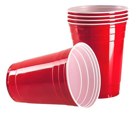 Copo Vermelho Red Cup 440ml c/25un.