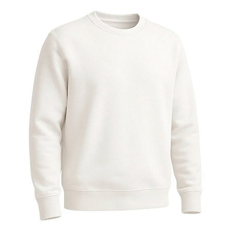 Blusa de Moletom gola redonda