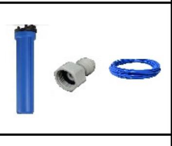 KIT DE INSTALAÇÃO  20 COMPLETO PARA MAQUINAS( MANGUEIRA, PRE FILTRO E CONEXÕES JOHN GUEST)