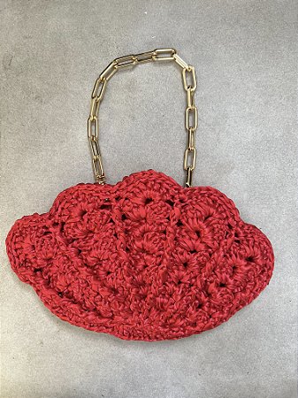 CLUTCH CONCHA VERMELHA