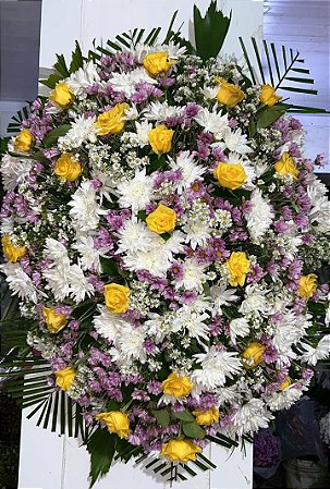 Coroa de Flores Lembranças Lilases