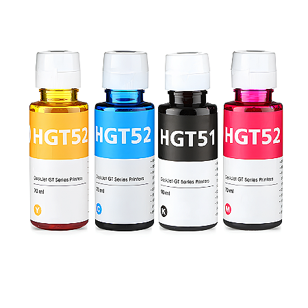 Kit Refil De Tinta Compatível Hp Gt51 - Gt52