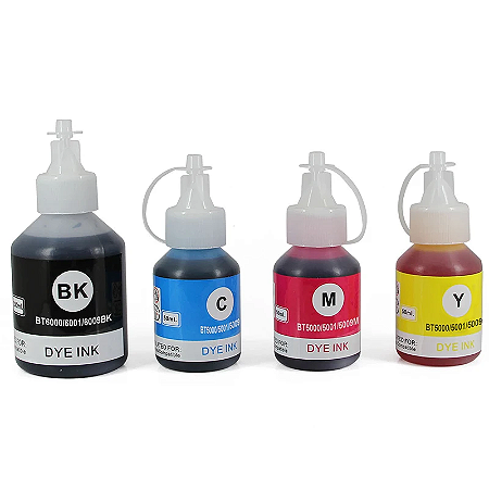 Kit Refil de Tinta Compatível Brother BTD60BK e BT5001