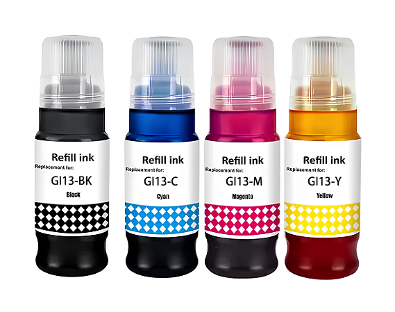 Kit Refil de Tinta Compatível Canon GI13