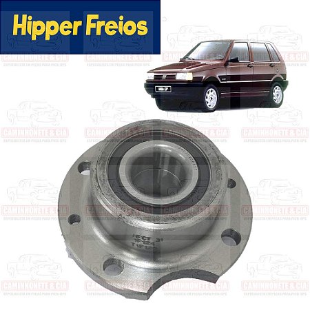 Cubo Roda Traseiro Com Rolamento Fiat Uno Mille 1994/2014