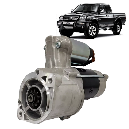 Motor Partida Completo L200 10 Dentes 1992 a 2007