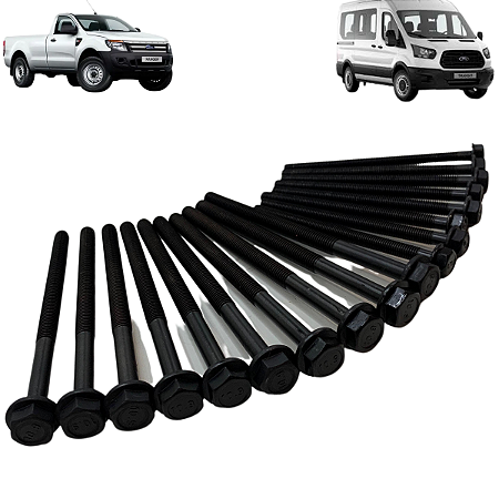 Jogo Parafuso Cabeçote Ranger Transit 2.2 16v Duratorq