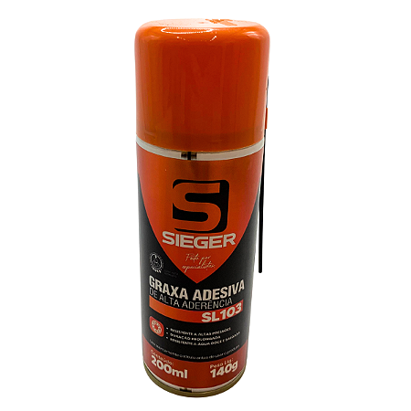 Graxa Adesiva 200ml 140g Sieger Automotivo Alta Aderência