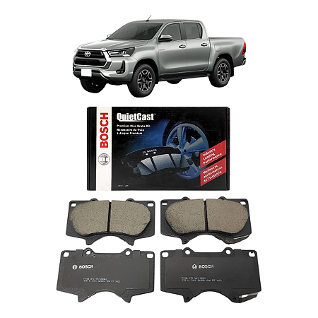 Pastilha Freio Dianteiro Ceramica Hilux  Sw4 2016 Ate 2020