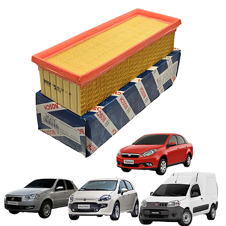 Filtro Ar Motor  Bosch Uno 1.0 1.4 Flex 2005 2006 Ate 2010