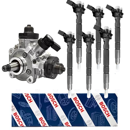 Kit 6 Bico Injetor Bomba Alta Amarok 3.0 V6 2017 a 2022