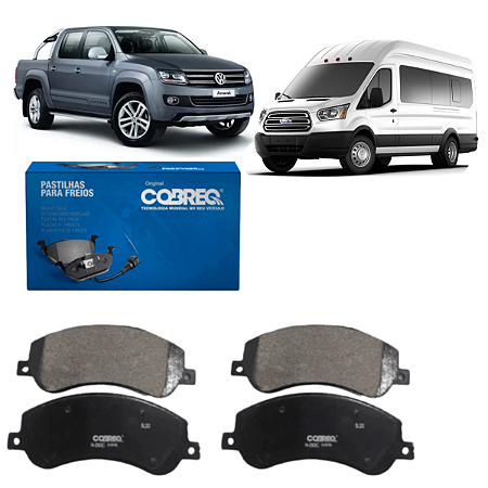 Pastilha de Freio Dianteiro Cerâmica Amarok e Transit 2010 a 2019