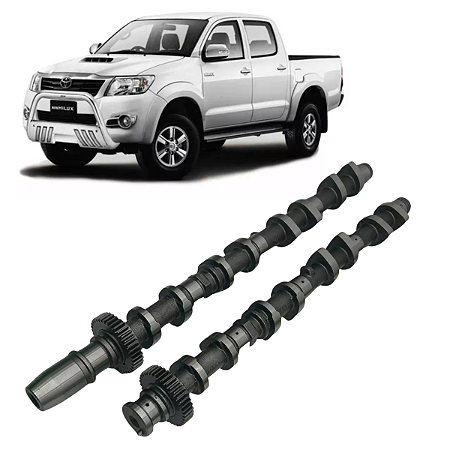 Comando de Valvula de Admissão e Escape Hilux 2.5 3.0 2005 a 2015