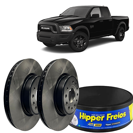 Par Disco Freio Dianteiro Dodge Ram 1500 Rebel  5.7 2021 a 2025