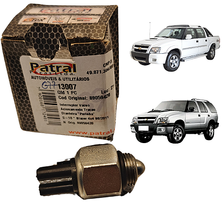 Interruptor Sensor Vácuo Tração S10 BLAZER 1998 1999 A 2011