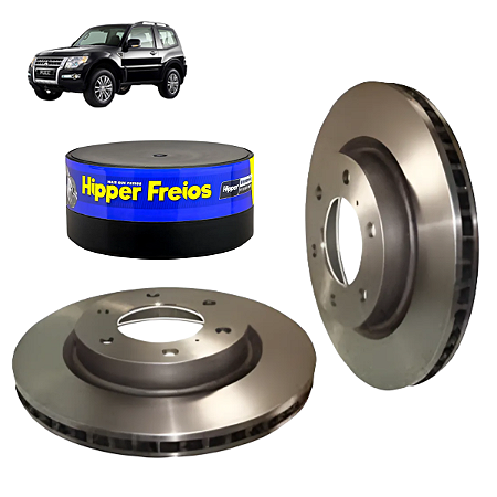 Par Disco Freio Dianteiro Pajero Full 2007 2008 2009 2010 a 2025