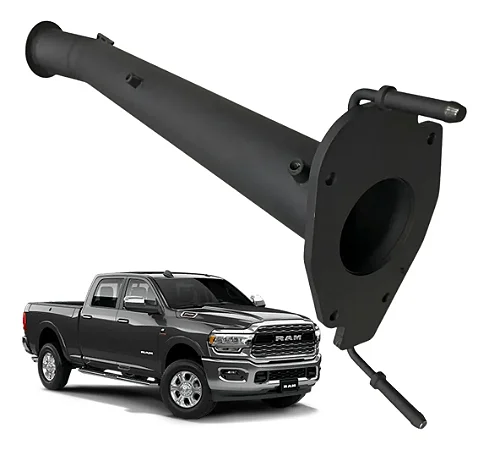 Downpipe Dodge Ram 2500 2019 a 2021 Aço Carbono 4 Polegadas