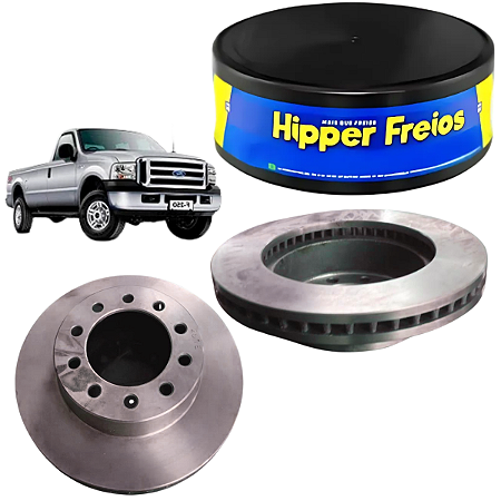 Par Disco Freio Dianteiro Ventilado Ford F250 2005 A 2008