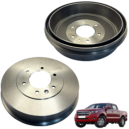 Par Tambor Freio Traseiro Ranger 4x2 4x4 2012 2013 A 2023