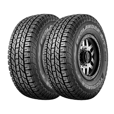 Kit 2 Pneus Yokohama G015 A/t 31x10,50r15 109s Letras Brancas