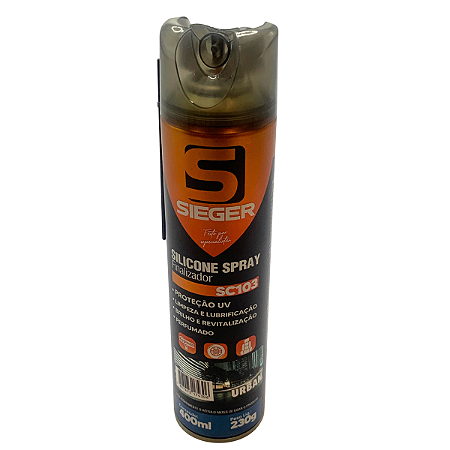 Silicone Spray Urban 400ml 230g Sieger Finalizador Perfumado